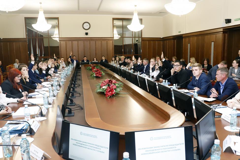 Молодёжный парламент Новосибирской области V созыва избрал нового председателя Молодёжный парламент Новосибирской области V созыва избрал нового председателя